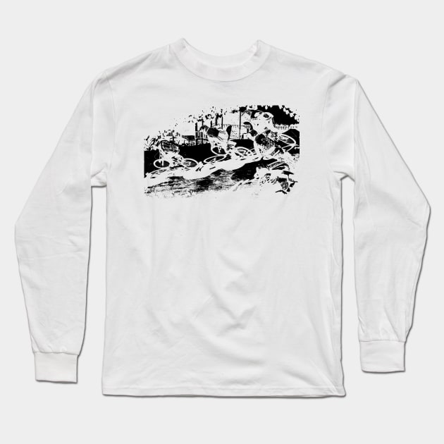 bmx Long Sleeve T-Shirt by rickylabellevie